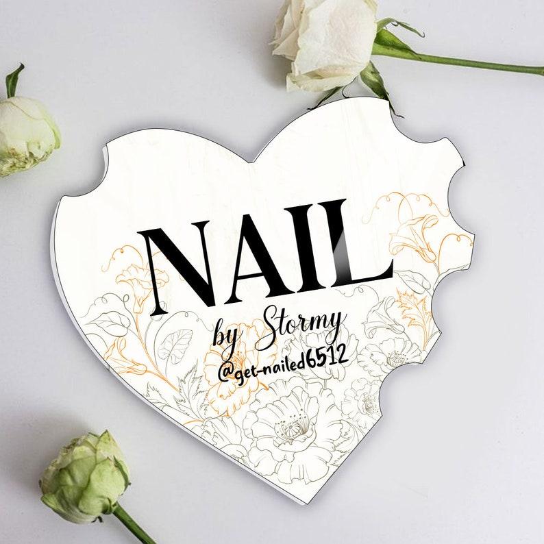 Prop For Nail Techs, Nailfie Disk Sign, Nail Technician Sign, Social Media Picture Prop Sign, Nail Artist Gift