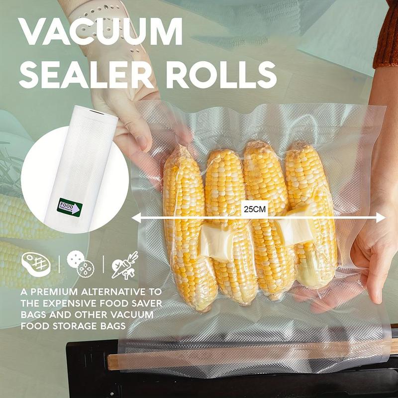 Food Vacuum Sealer Bag, 1 Roll Multi-size Food Vacuum Sealer Bags, Vacuum Storage Bag for Food Fresh Long Keeping, Home Kitchen Supplies