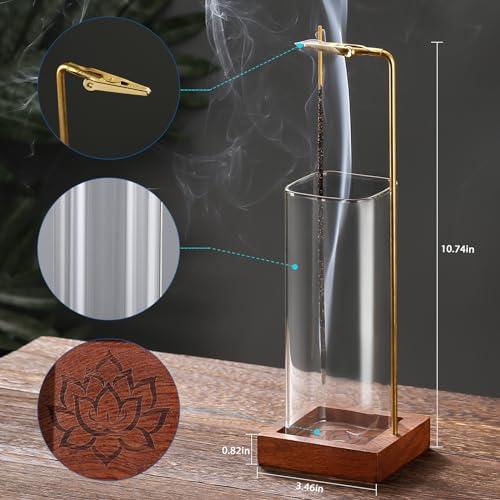 Incense Holder- Upside Down Incense Holder- Anti-Ash Flying Incense Holder for Sticks- Premium Hanging Incense Stick- Easy to Clean- Perfect for Meditation, Yoga, and Spa Home Decor- Incense Burner