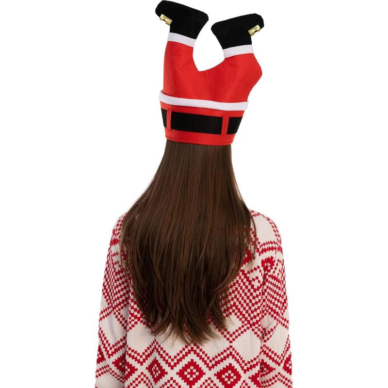 Christmas Santa Pants Hats - Funny Novelty Adult Xmas Hats (3 Pack) for Party Dress Up, Winter Favor