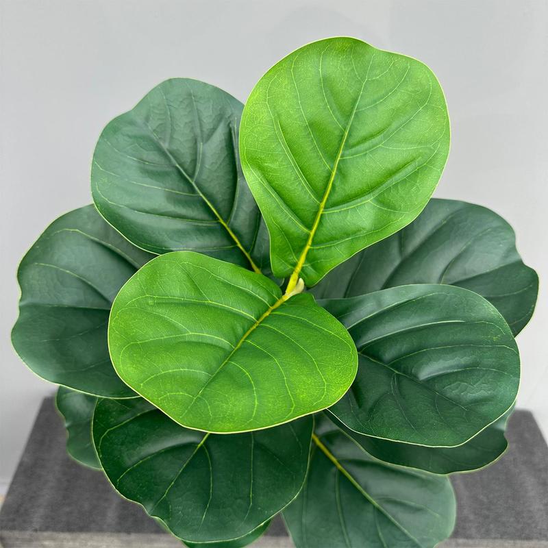 Artificial Ficus Tree without Pot, Tropical Fake Plant, Faux Plant, Decorative Plant for Home Garden Decor, Home Decor Supplies, Room Decor, Home Accessories