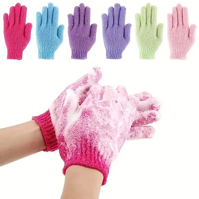 Unisex Exfoliating Bath Glove Accessories, 3pcs set Body Scrubber Gloves for Home, Body Exfoliating Accessories for Shower, Spa, Massage, Body Care Tool