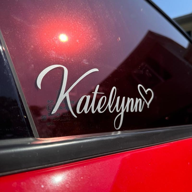 Custom Cursive Name Decal - Personalized Name Decoration