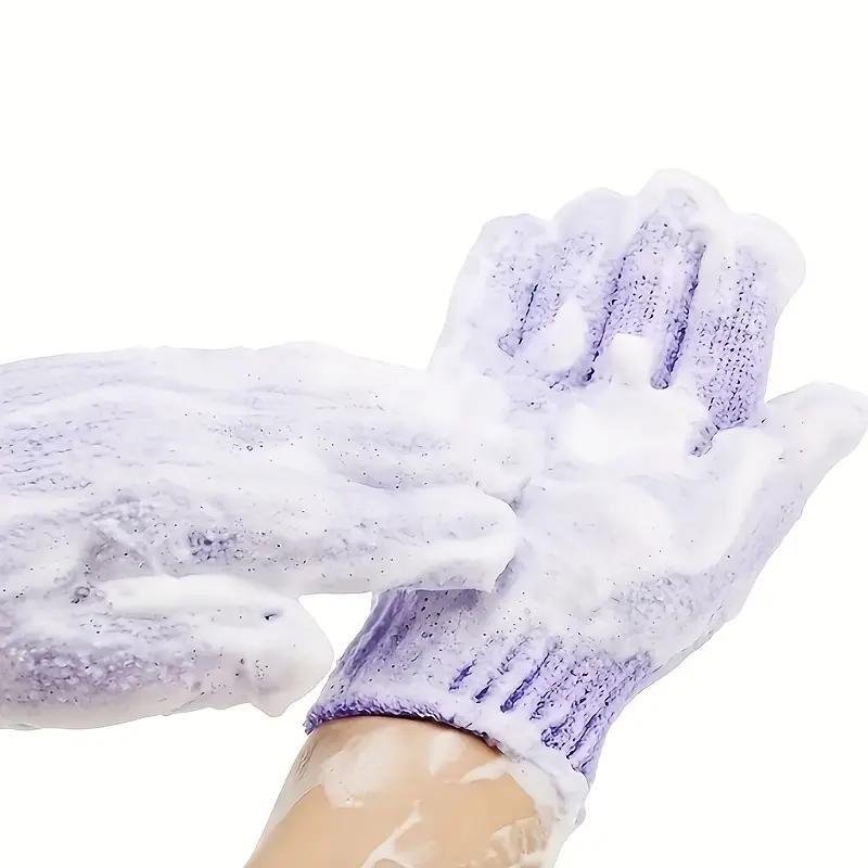 Unisex Exfoliating Bath Glove Accessories, 3pcs set Body Scrubber Gloves for Home, Body Exfoliating Accessories for Shower, Spa, Massage, Body Care Tool