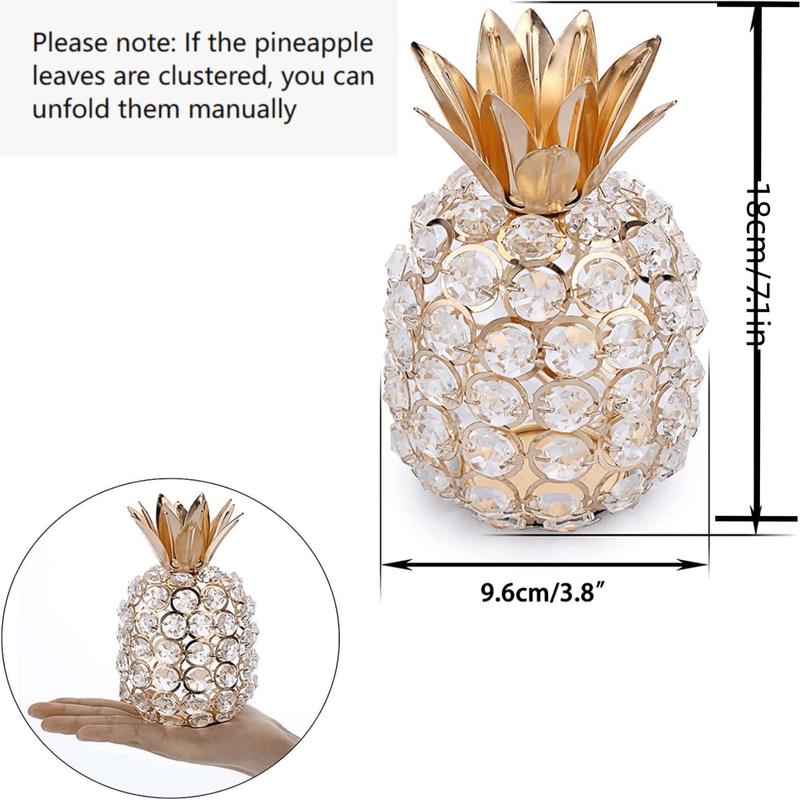 Artificial Pineapple Ornament, 1 Count Artificial Fruit Figurine, Tabletop Centerpiece For Home Decor