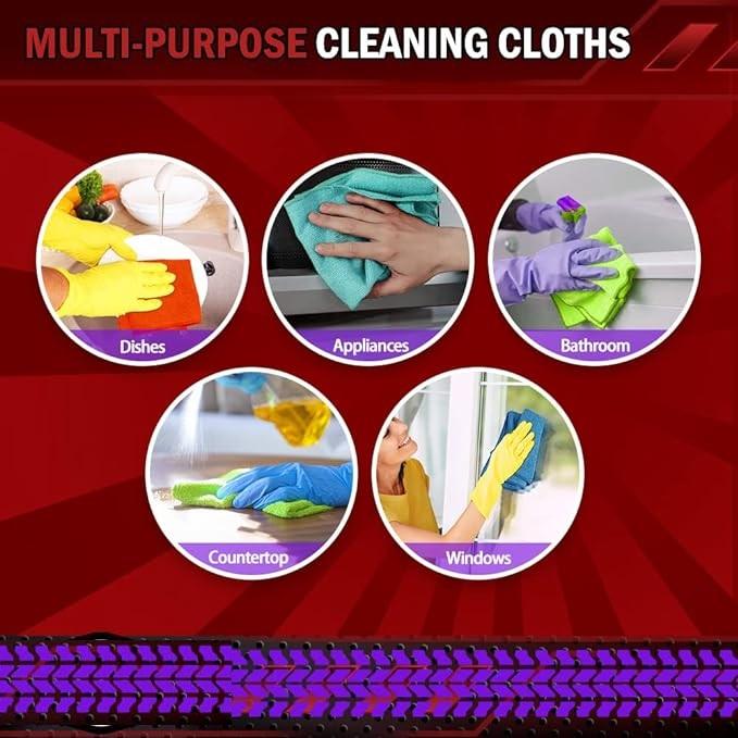 Microfiber Cleaning Cloths-50 PK, Premium All-Purpose Car Cloth, Lint Free Dusting Cloth Cleaning Rags, Absorbent Cleaning Towel for Cars, SUVs, House, Kitchen, Window, Gifts(12in.x12in.) marshalls toweldress