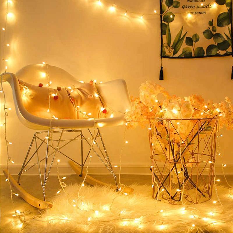 Indoor Outdoor 10M-100M 100-2000LEDs Fairy LED String Light 8 Modes Waterproof Christmas Tree Lights Super Long Lead Wire For Xmas Wedding Party Bedroom Room Easter Decorations christmas  lights