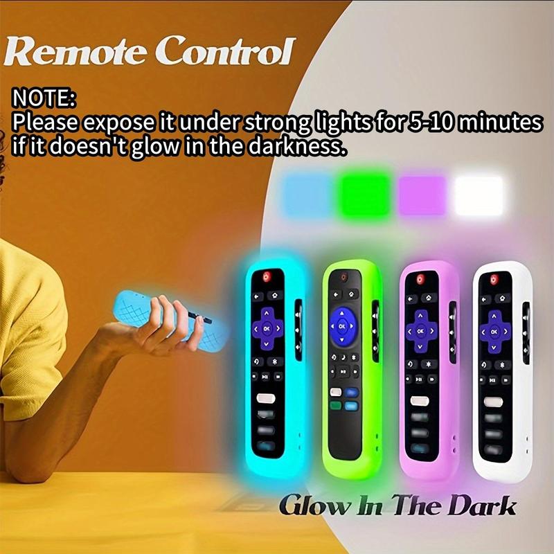 Glow In The Dark Remote Control Case, 1 Count Remote Control Cover, Remote Control Protector For Home, Christmas Gifts, Christmas Decorations