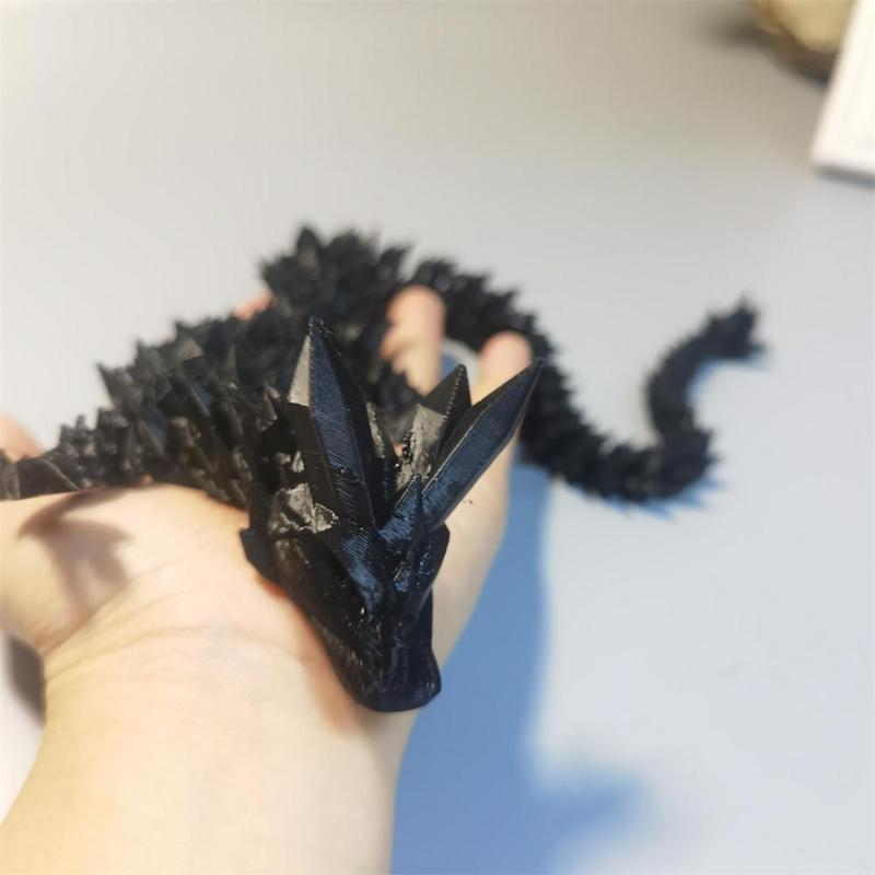 Room Decor Mini Dragon Design Desktop Figurine, 1 Count 3D Printed Creative Desktop Ornament, Decor Figurine, Home Decor Supplies for Living Room Bedroom Office