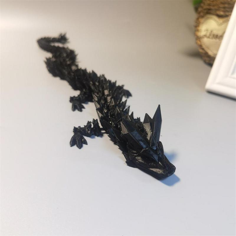 Room Decor Mini Dragon Design Desktop Figurine, 1 Count 3D Printed Creative Desktop Ornament, Decor Figurine, Home Decor Supplies for Living Room Bedroom Office