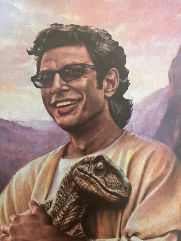 Saint Jeff Goldblum. Jurassic Park. Dinosaur art Decor Gift Photo Poster