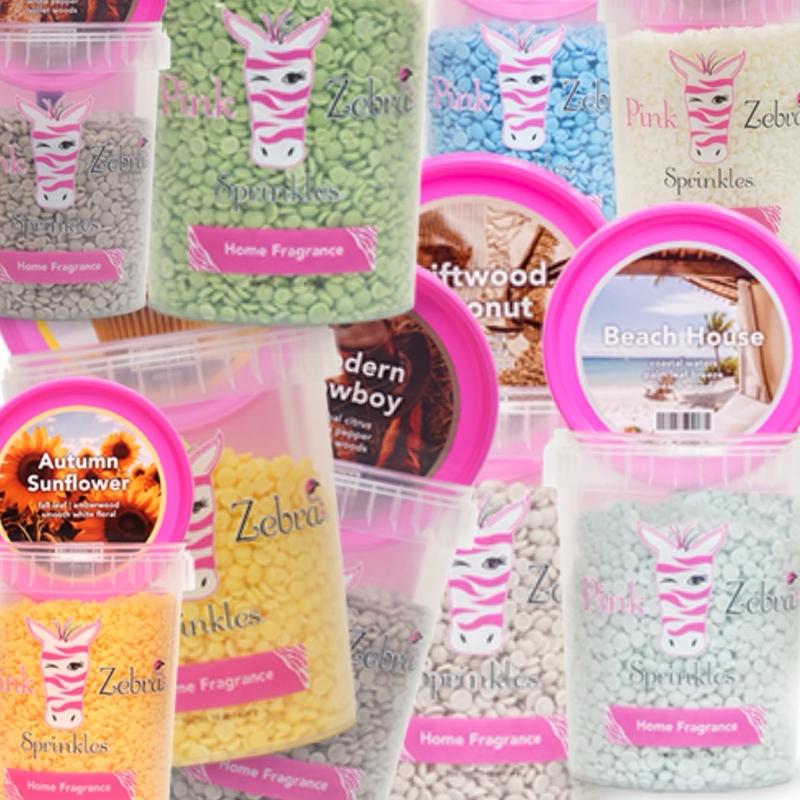 Pink Zebra Sprinkles - 3.75oz Bag - Non-Toxic Wax Melts for Home Decor and Fragrance - Candles