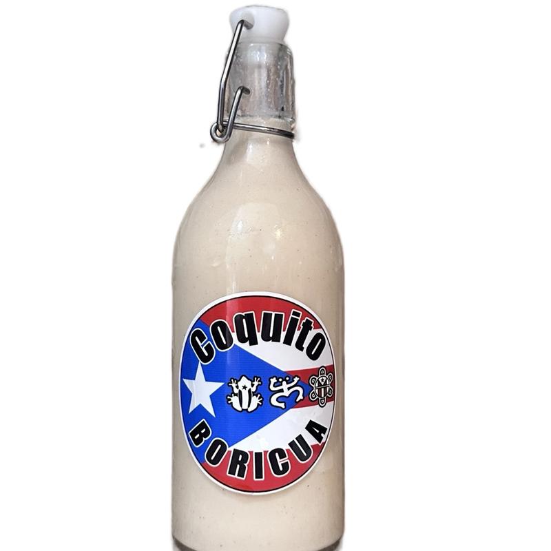 Coquito Boricua Stickers for glass bottles Decoration, Pack of 12, 3x3 Inches