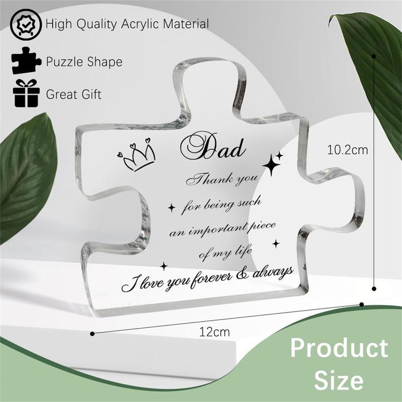 Acrylic Plaque For Father Fathers Day from Daughter Son Dad Gifts Acrylic Plaque Gifts Father's Day Gifts Daddy Gift Ideas Cool Gifts for Dad Step Dad Gifts Father in Law Gift Dad Birthday Gifts Best Dad Ever Gifts