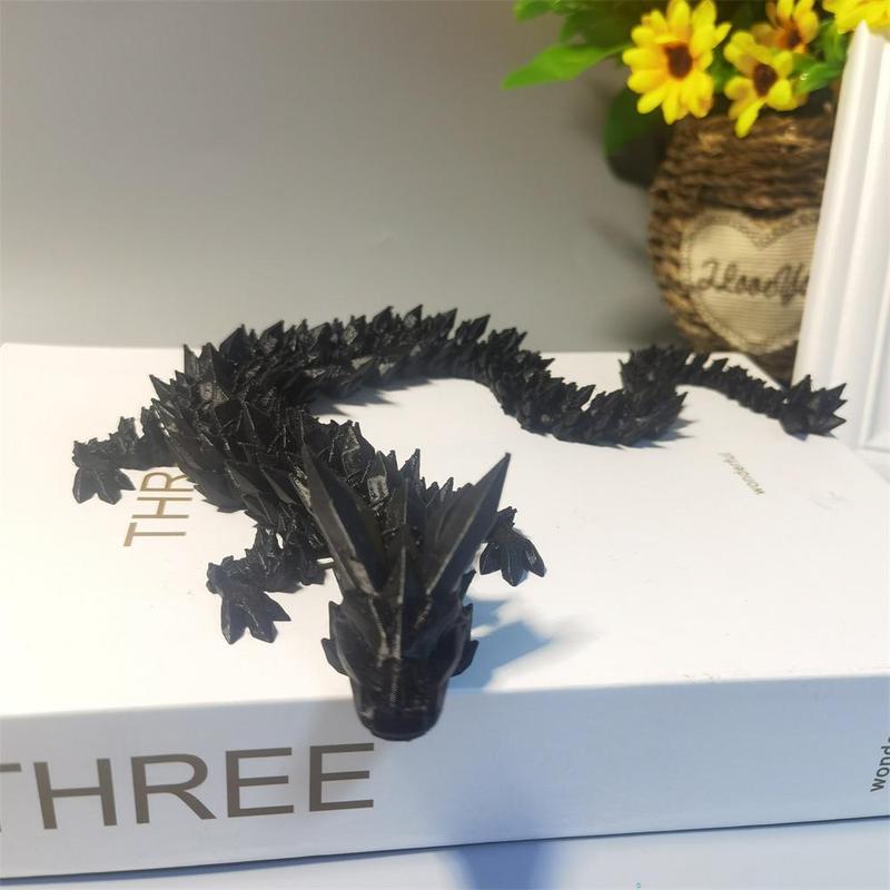 Room Decor Mini Dragon Design Desktop Figurine, 1 Count 3D Printed Creative Desktop Ornament, Decor Figurine, Home Decor Supplies for Living Room Bedroom Office