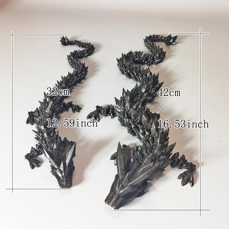 Room Decor Mini Dragon Design Desktop Figurine, 1 Count 3D Printed Creative Desktop Ornament, Decor Figurine, Home Decor Supplies for Living Room Bedroom Office