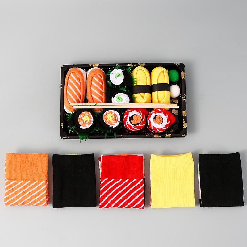 5-Pack Sushi cotton stockingscreative and fun holiday gift box set,Christmas gift