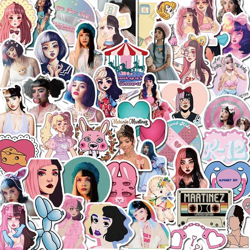 Cartoon Girl Series Sticker (50pcs), Waterproof Self Adhesive Decor Paper, Decor Sticker for Gift Greeting Card Water Bottle Laptop Phone