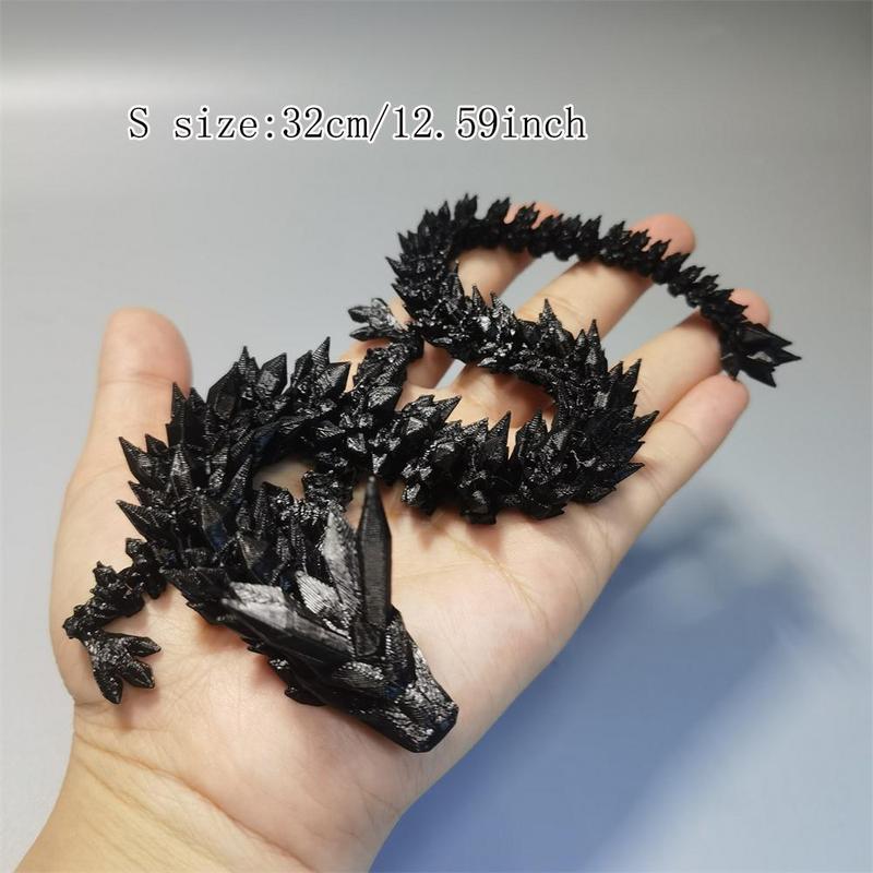 Room Decor Mini Dragon Design Desktop Figurine, 1 Count 3D Printed Creative Desktop Ornament, Decor Figurine, Home Decor Supplies for Living Room Bedroom Office