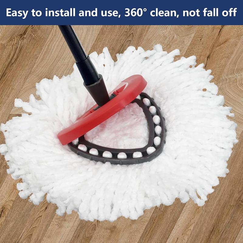 2 Pack Mop Replace  Compatible with O Cedar 1 Tank System Spin Mop Refill and Bucket, Easy Wring Microfiber Spin Mop Replacement , 360 Degree Spin Mop  Replacement for Floor Cleaning