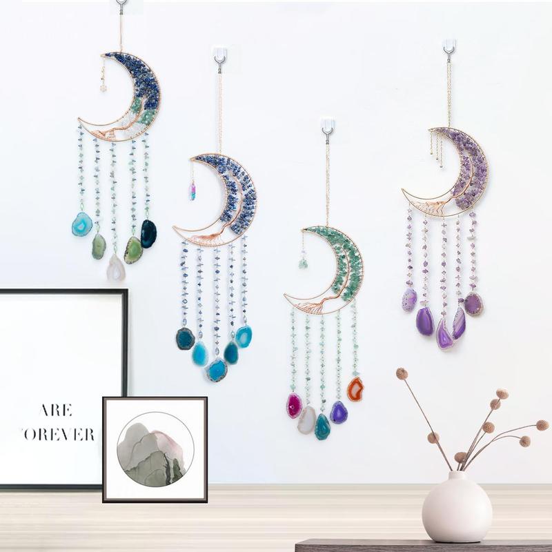 Crystal Colorful Dream Catcher, 1 Count Bohemian Style Wall Hanging, Window Hanging Decoration for Home Wall Bedroom Living Room Office