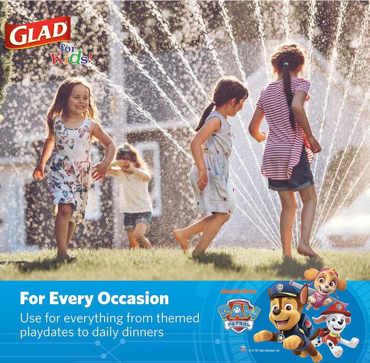 Glad Paw Patrol Paper Plates - Disposable Heavy Duty Paper Plates -  20 Count, 8.5 Inch