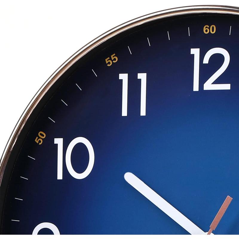 Navy Blue Wall Clock, 12 