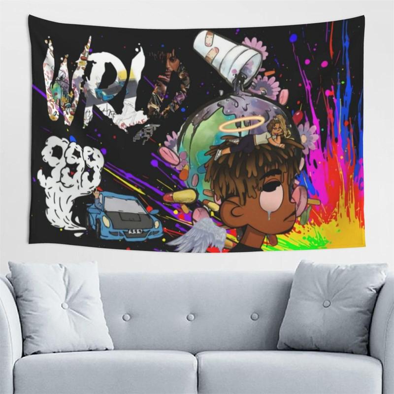 Singer Tapestry Rapper Poster Wall Hanging Art Decor for Living Room Bedroom Dorm 40x60in   Hip Hop Tapestry Banner