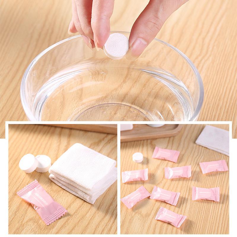 Disposable Compressed Towel, 20 50pcs Portable Travel Face Towel, Water Wet Wipe, Outdoor Tissue, Travel Accessories