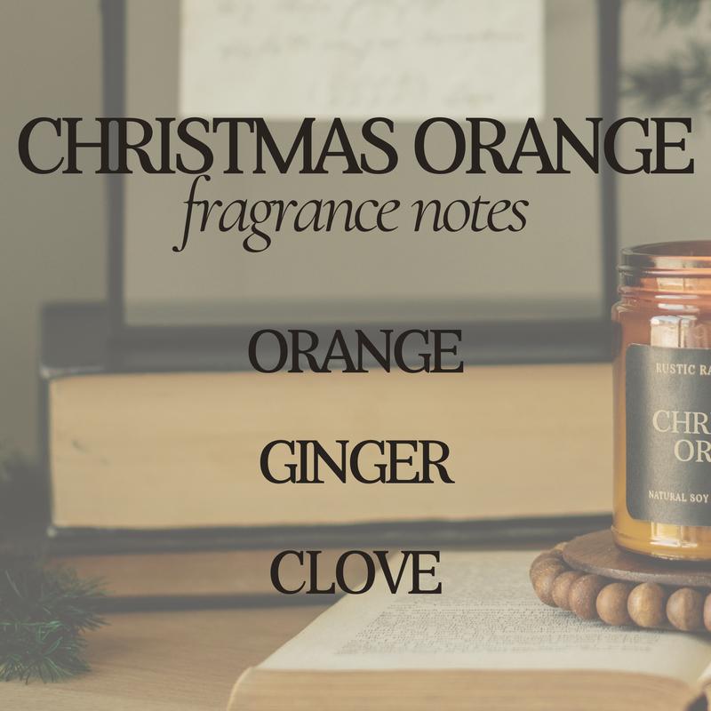 Christmas Orange Room Spray - Glass Bottle - 4 oz - Air + Linen Spray Fragrance - Winter Home Fragrance