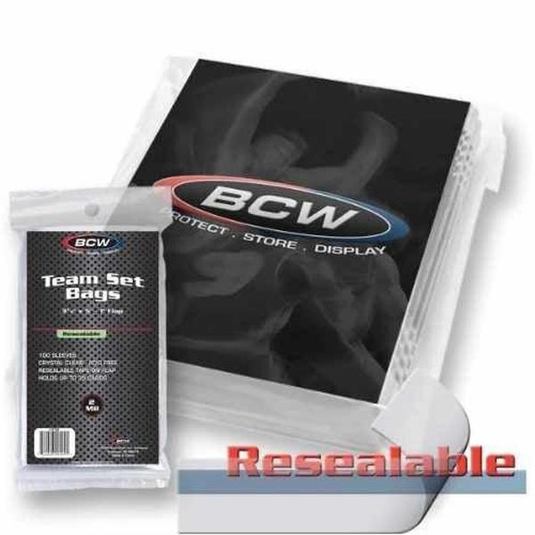 BCW Resealable Team Set Bags