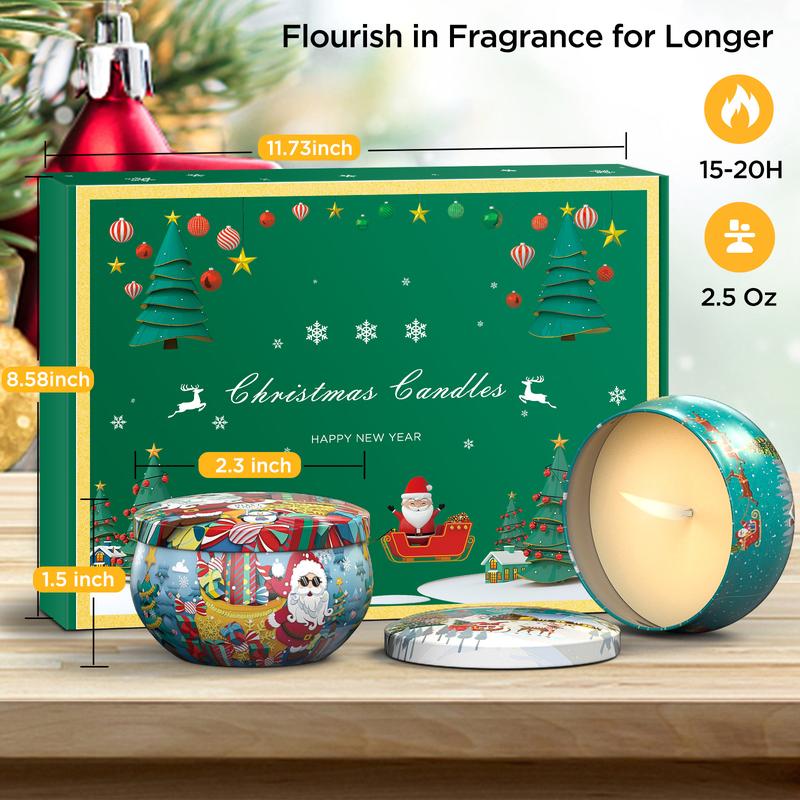 Christmas 2024 Ornament Christmas Gift Sets, Primevolve Scented Candles of 12 Bulk Home Aromatherapy Candles with Fragrances, Gifts for Women, Candlelight Dinner Spa Bath Decor Flower candles festive ornament mom christmas