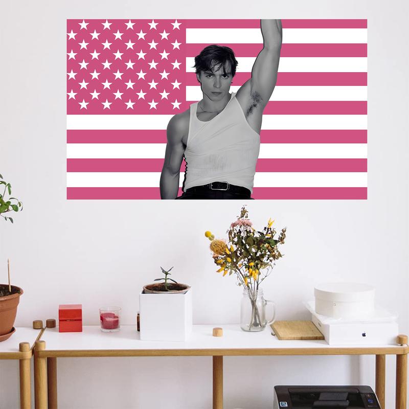 Nicholas Chavez Pink American Tapestry Flag 3x5ft Feet Funny Meme Tapestry DecorPrintLyle Menendez,Monsters Rafe Cameron  PinkFlag