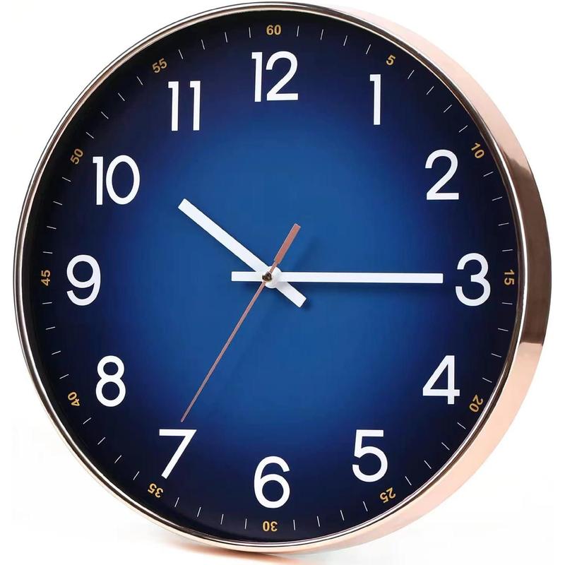 Navy Blue Wall Clock, 12 