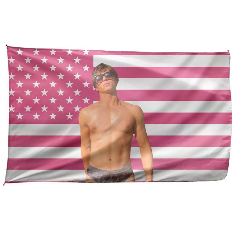 Nicholas Chavez Pink American Flag Tapestry Flag size 3x5ft, Flag Decor PrintLyle Menendez, Monsters