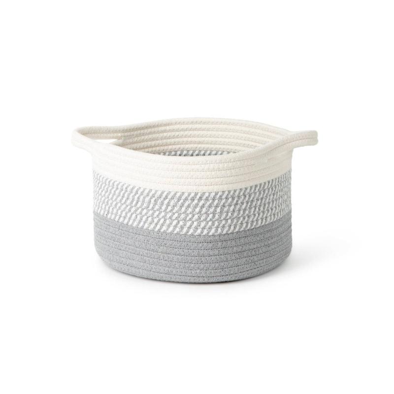 Grey Ombré Cotton Storage Basket