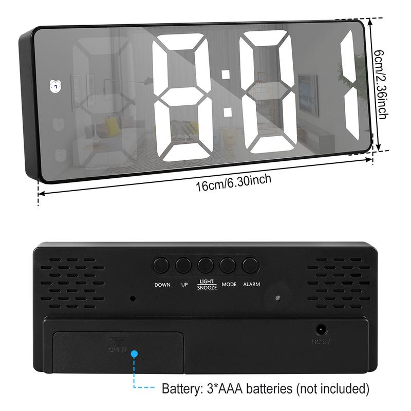 Digital Alarm Clock LED Travel Alarm Clocks with Snooze Button Brightness Adjustable Gifts for Wife,Personalized Gifts