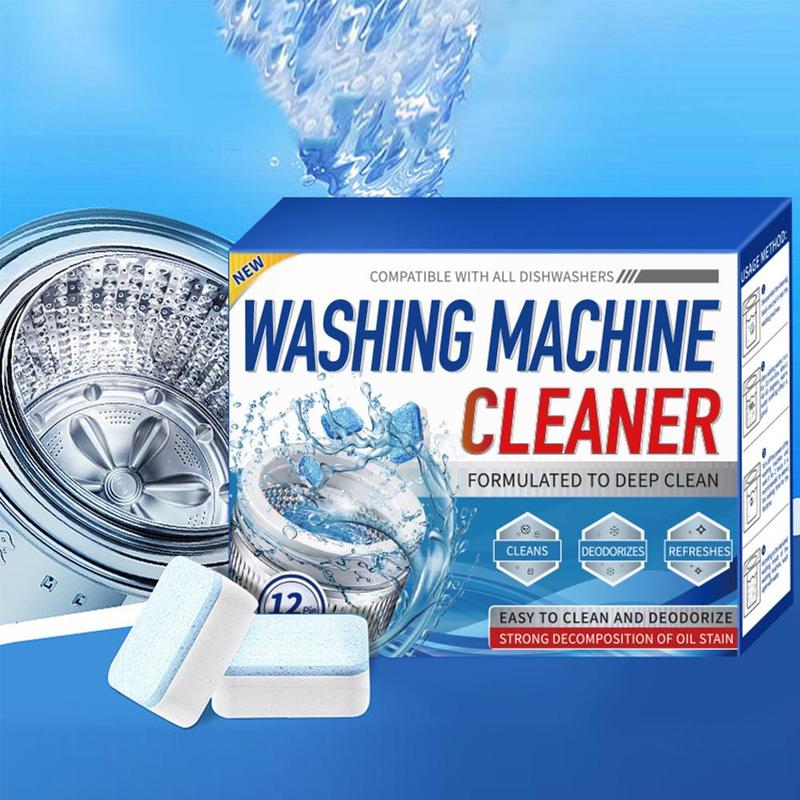 Cleaning Gadgets Washing Machine Cleaner, 12 24pcs Home Essentials Deep Cleaning Tablets for Front Loader Top Load Washer, Household Essentials, Cleaning Supplies, Summer Essentials