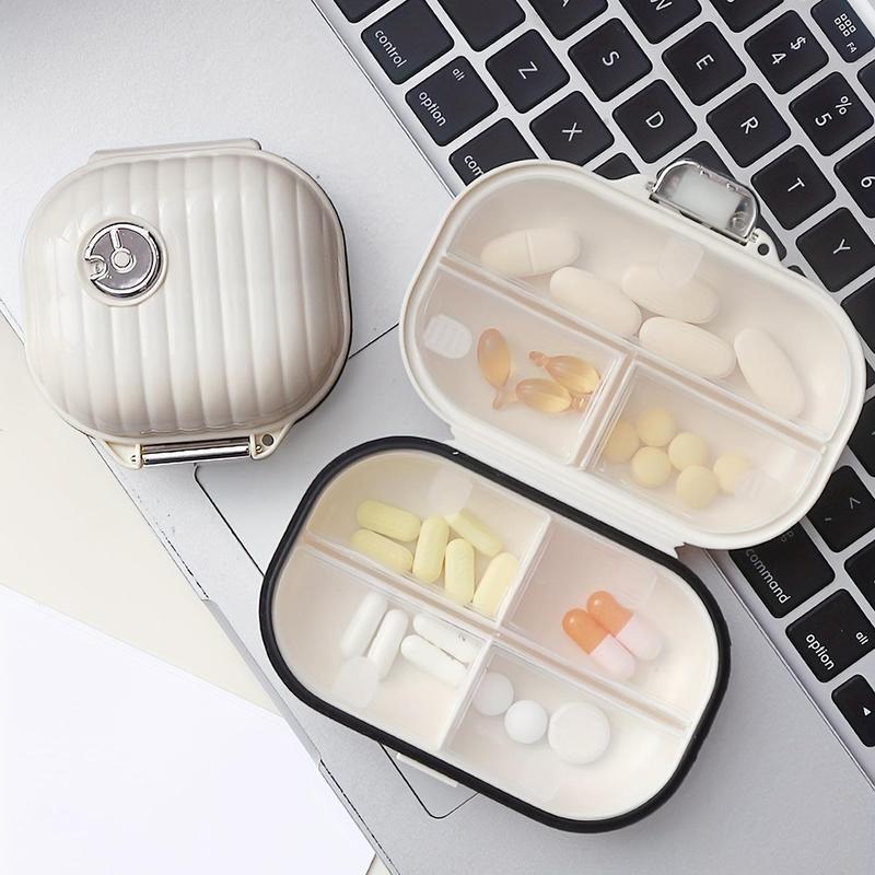 Portable Pill Storage Box, 1 Count 2 Counts Travel Multi-grid Pill Organizer, Mini Jewelry Storage Box, Storage Organizer, Summer for Gift