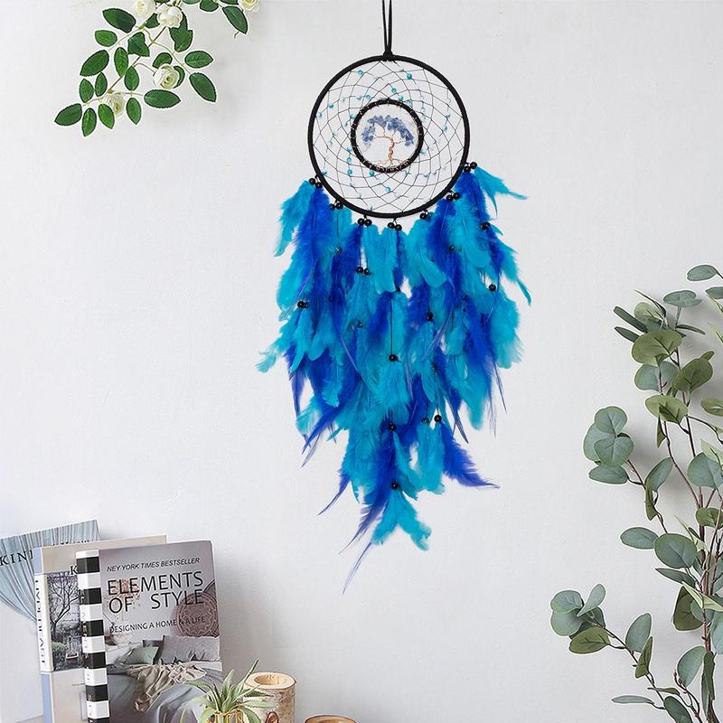 Dream Catcher for Ramadan Decor, 1 Count Feather Decor Dream Catcher, Hanging Decor for Home Living Room Room, Ramadan Decorations, Holiday Gift for Friends