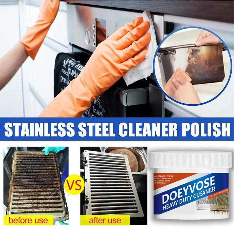 Doeyvose Car Paint Cleaner, Rust Remover for Car, Kitchen Stove Cleaner, Pot Bottom Rust Cleaner, Oil Stain Remover, Cleaning Supplies for Car & Home