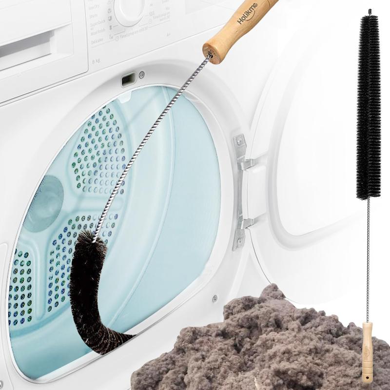 Clothes Dryer Lint Vent Trap Cleaner Brush, Flexible lint Remover, Long Coil Brush for Refrigerator