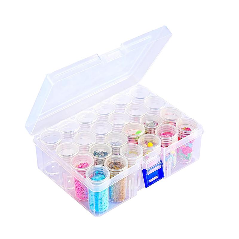 24 38 Slots Diamond Painting Storage Box | Arts and Crafts Accessories | For Beads, Seeds, Rhinestones, Glitter | Perfect For Gifting