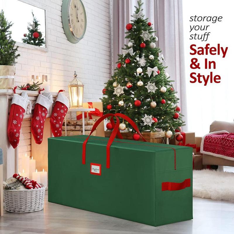 Artificial Christmas Tree Storage Bag (Bag Only), Holiday Tree Storage Protective Zipper Bag, Gift Wrap & Sets for Home Party Festival