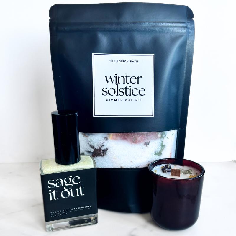 Winter Solstice Simmer Pot Kit | Yule | Simmer Pot for Cleansing + Protection + Prosperity + Rebirth + Releasing