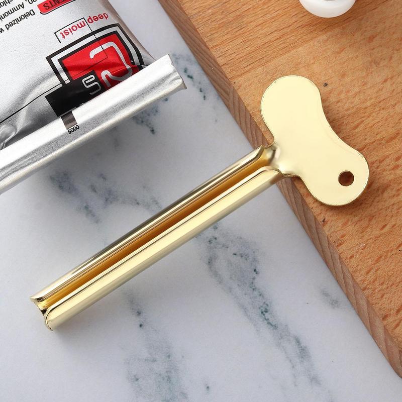 Stainless Steel Toothpaste Squeezer, 1 Count Toothpaste Squeeze Tool, Household Toothpaste Roller Squeezer, Bathroom Gadgets, Toothpaste Clip