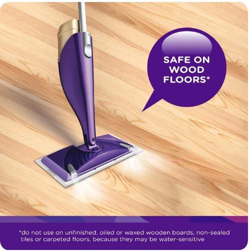 Swiffer Wet Jet Mop Cleaning Pads Refill, Floor Cleaner for Mopping Wood, Laminate, Tile, 24ct