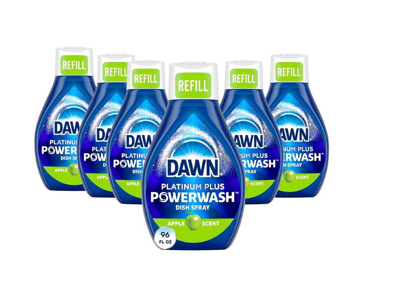 Dawn Platinum Power wash Dish Spray Apple Scent Refill, 16 Fl Oz (Pack of 6)