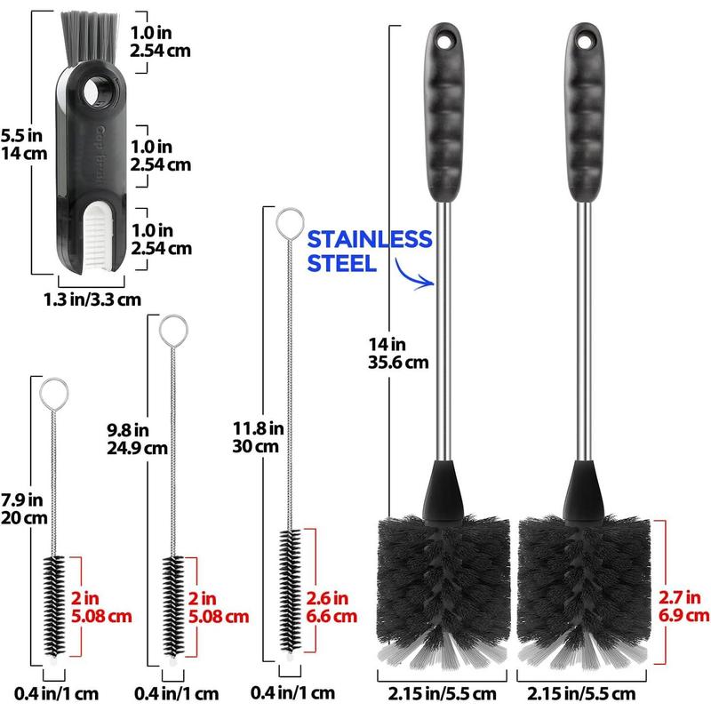 6 Pack Bottle Brush Set, 14