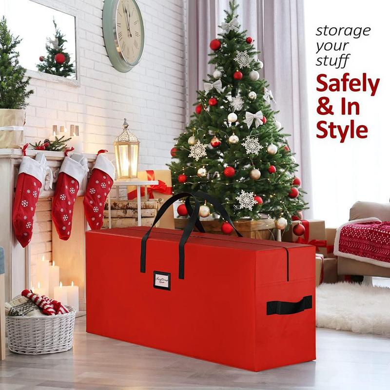 Artificial Christmas Tree Storage Bag (Bag Only), Holiday Tree Storage Protective Zipper Bag, Gift Wrap & Sets for Home Party Festival